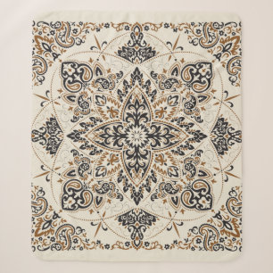 Cobertor Sherpa impressão de ornamento de vintage paisley Bandana