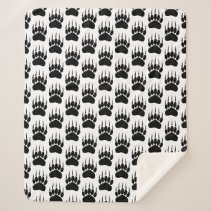 Cobertor Sherpa Impressão de Vara Preta brilhante