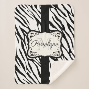 Cobertor Sherpa Impressão de Zebra Cura