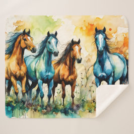 Cobertor Sherpa In the Pasture