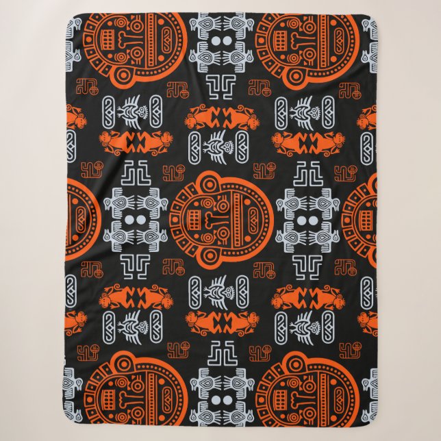 Cobertor Sherpa inca Aztec Home Decor (Frente)