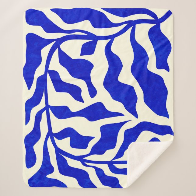 Cobertor Sherpa Indigo Elegance (Frente)