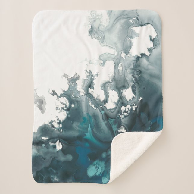 Cobertor Sherpa Indigo Tempest (Frente)