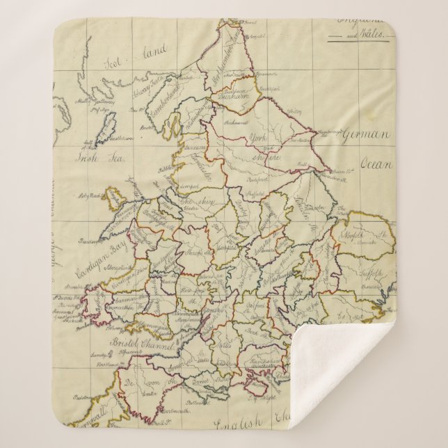 Cobertor Sherpa Inglaterra, Wales 4 (Frente)