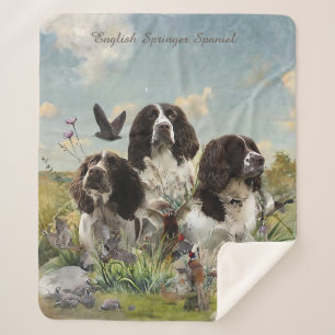 Cobertor Sherpa Inglês Springer Spaniels, Arte