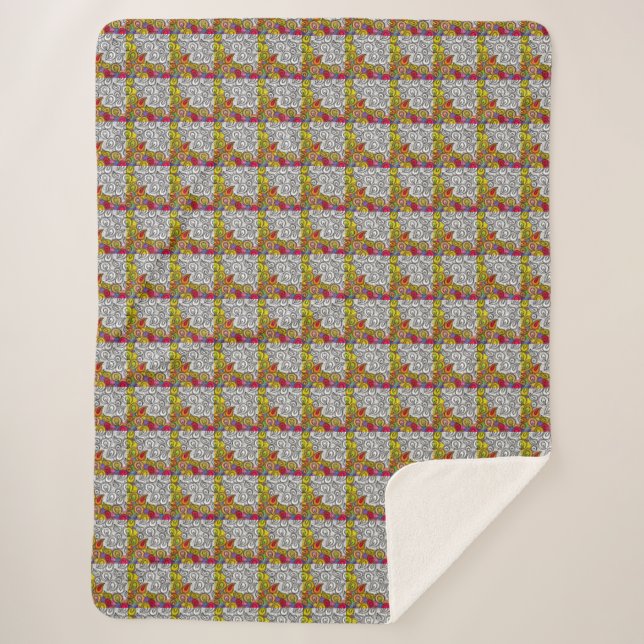 Cobertor Sherpa Inicial Personalizado (Frente)