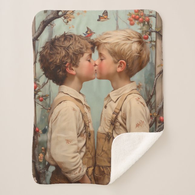 Cobertor Sherpa Innocência no Bloom (Frente)