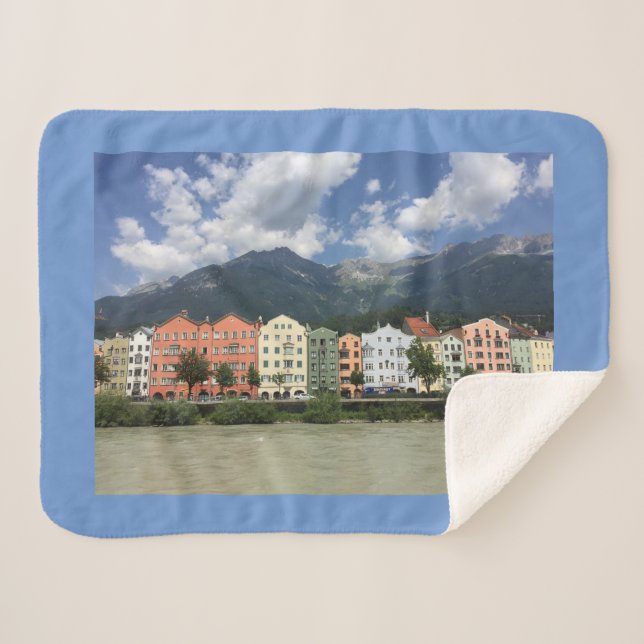 Cobertor Sherpa Innsbruck, cidade dos Alpes (Frente (Horizontal))