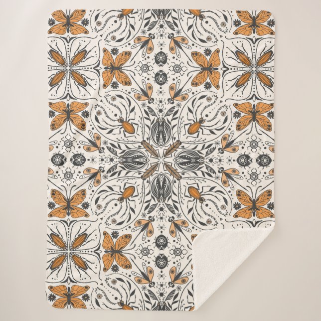 Cobertor Sherpa Insetos (Frente)