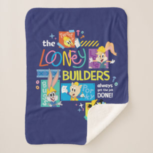 Cobertor Sherpa INSETOS BUNNY BUILDERS™  A Colagem Looney Builders
