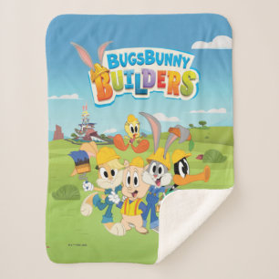 Cobertor Sherpa INSETOS BUNNY BUILDERS™  Grupo Looney Builders