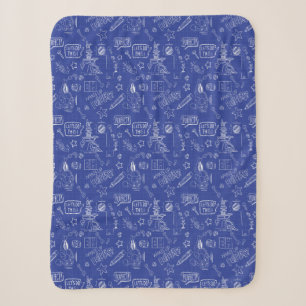 Cobertor Sherpa INSETOS BUNNY BUILDERS™ Padrão do Sketch Blueprin