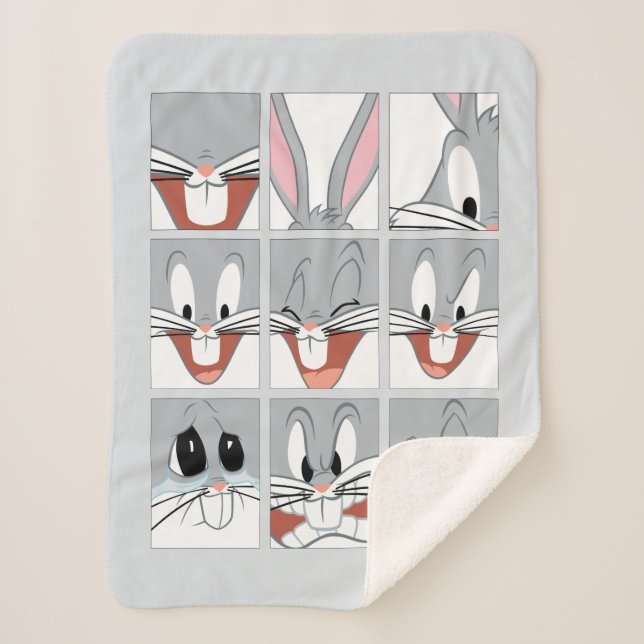 Cobertor Sherpa INSETOS BUNNY™ Expression Blocks (Frente)