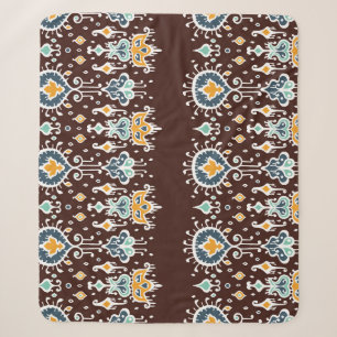 Cobertor Sherpa Inspiração Ikat: Elegância Oriental