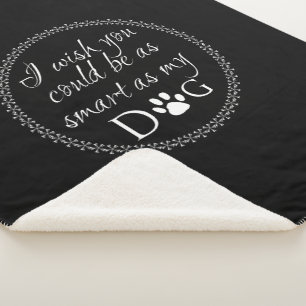 Cobertor Sherpa Inteligente como o meu cão Sherpa Blanket