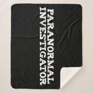 Cobertor Sherpa Investigador Paranormal Caça ao Fantasma