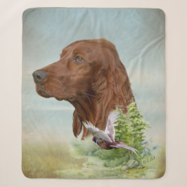 Cobertor Sherpa Irish Setter