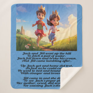 Cobertor Sherpa Jack e Jill - Rhyme Sherpa Blanket