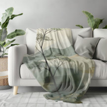 Japandi Mystic Peaks Wall Art Impressão