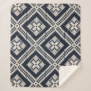 Cobertor Sherpa Japonês Futonji   Diamond X Geometria  