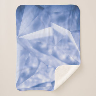 Cobertor Sherpa Jaqueta de terno branco e azul