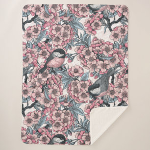 Cobertor Sherpa Jardim de Cherry