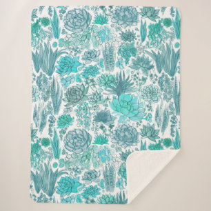 Cobertor Sherpa Jardim de Sucultura