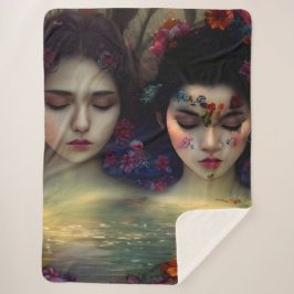 Cobertor Sherpa Jardim Místico: Sonhos Florais