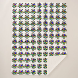 Cobertor Sherpa Jardim Zen Verde