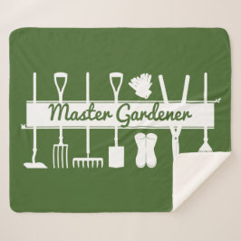 Cobertor Sherpa Jardineiro Verde da Floresta Moderna