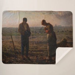 Cobertor Sherpa Jean-Francois Millet - Angelus