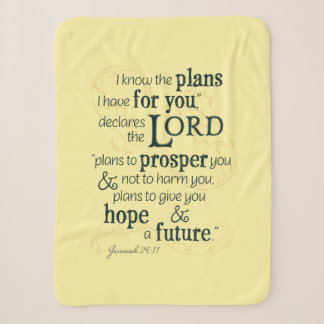 Cobertor Sherpa Jeremiah 29:11 Eu sei os planos que tenho para voc
