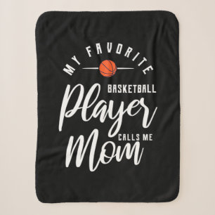 Cobertor Sherpa Jogador de basquete me chama mãe