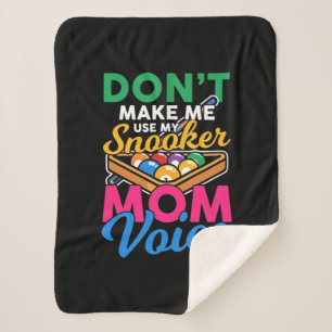 Cobertor Sherpa Jogador de Bilhar Eu Sou A Mãe Snooker