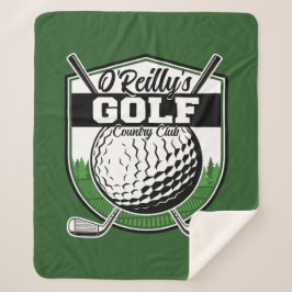Cobertor Sherpa Jogador de Golfe Personalizado Pro Golf Country Cl