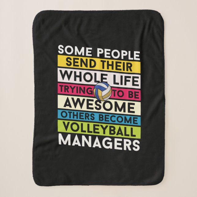 Cobertor Sherpa Jogador de Voleibol | Gestores de Voleibol (Frente)