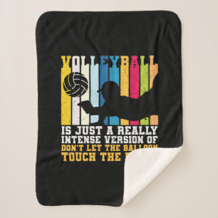 Cobertor Sherpa Jogador de Voleibol O Voleibol É Uma Verdade