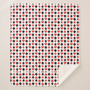 Cobertor Sherpa jogar cartas
