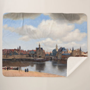 Cobertor Sherpa Johannes Vermeer - Visão de Delft