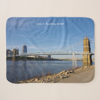 Cobertor Sherpa John A. Roebling Bridge sherpa coberket