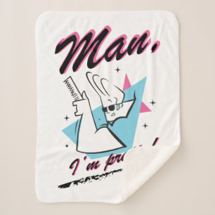 Cobertor Sherpa Johnny Bravo - Homem, sou Bonito Gráfico Retroativ