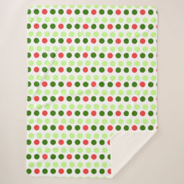 Cobertor Sherpa Jolly Holiday Polka Dots