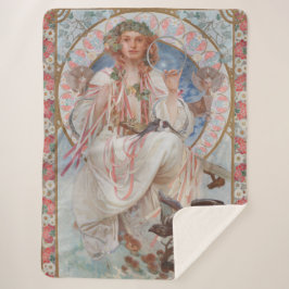 Cobertor Sherpa Josephine Crane Bradley como Lavia por Alphonse Mu