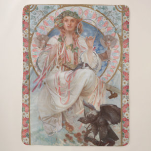 Cobertor Sherpa Josephine Crane Bradley como Lavia por Alphonse Mu