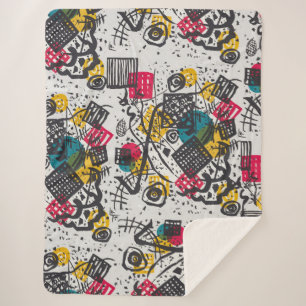 Cobertor Sherpa Kandinsky Small Worlds V Abstrato Classic