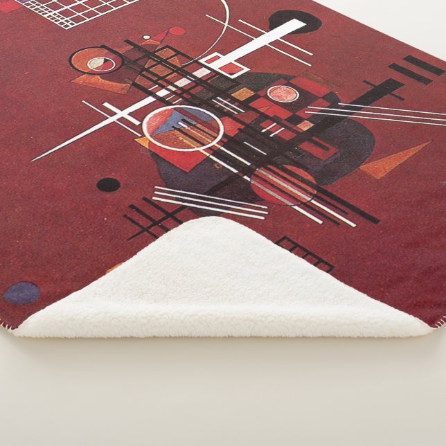Cobertor Sherpa Kandinsky - Vermelho Baço (3/4)