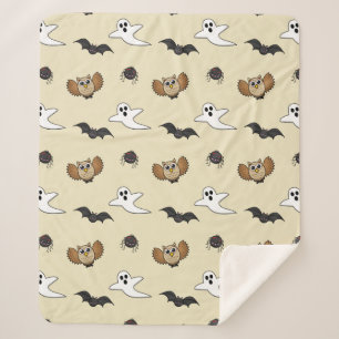 Cobertor Sherpa Kawaii Creatures Noturnas Cerrantes