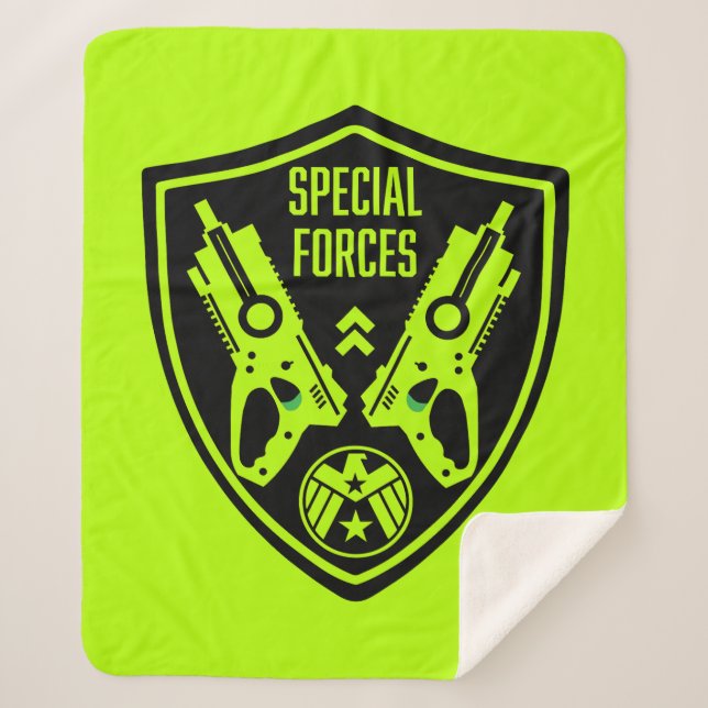 Cobertor Sherpa Kids Toy Dart Gun Batalha (Frente)