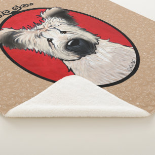 Cobertor Sherpa KiniArt Briard Sherpa Blanket
