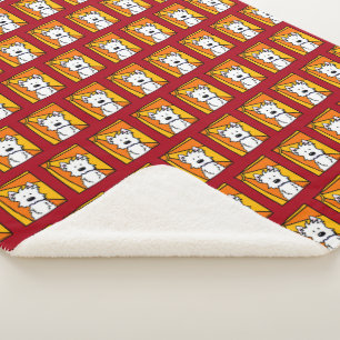Cobertor Sherpa KiniArt Westie Sunshine Sherpa Blanket